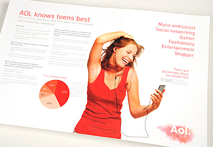 AOL Teens Audience Slick Sheet