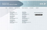 AOL Creative Solutions Website view 2