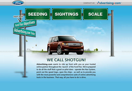 AOL/Ford Microsite view 1